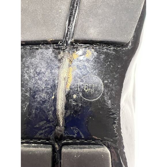 Tory Burch EUC Black Patent Leather Slip On Driving Loafer Moccasin Size 6 - Picture 6 of 6